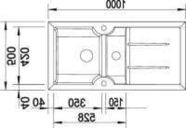 BLANCO 516027 IDESSA 6 S, Keramik, kristallweiß glänzend, ohne Abl., Becken links